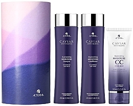 Парфумерія, косметика Набір - Alterna Caviar Anti Aging Replenishing Moisture Splash (shm/250ml + cond/250ml + cr/100ml)