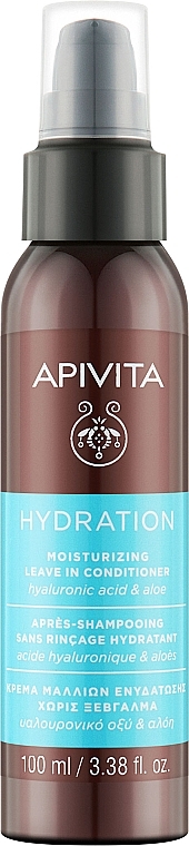 Незмивний зволожувальний кондиціонер для волосся - Apivita Hydration Moisturizing Leave In Conditioner — фото N1