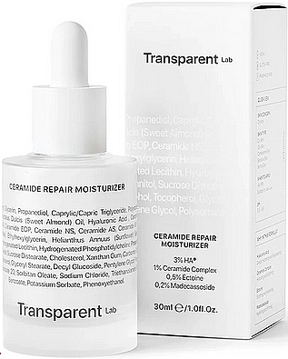 Ультразволожувальна сироватка для обличчя - Transparent Lab Ceramide Repair Moisturizer — фото N1