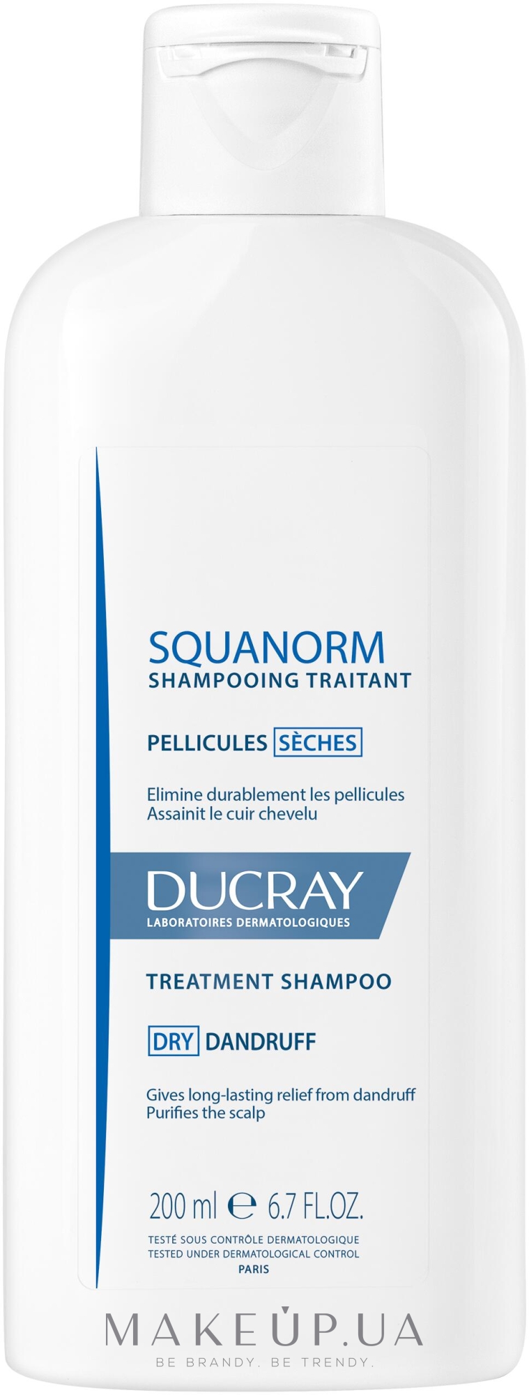 Шампунь от сухой перхоти - Ducray Squanorm Selezhel Shampoo — фото 200ml