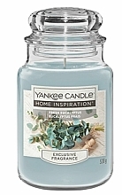 Ароматическая свеча в банке - Yankee Candle Home Inspiration Fresh Eucalyptus — фото N1