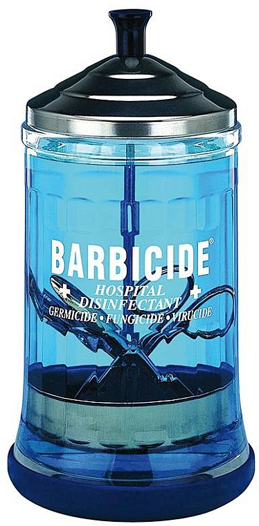 Стеклянный контейнер для стерилизации инструментов, 750 мл - Barbicide Mid Size Jar — фото N1