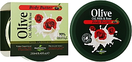 Масло для тела с молоком и экстрактом масла розы - Madis HerbOlive Olive Oil Milk & Rose Body Butter — фото N2