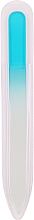 Стеклянная пилочка для ногтей, 14 см, 74400, голубая - Top Choice — фото N1