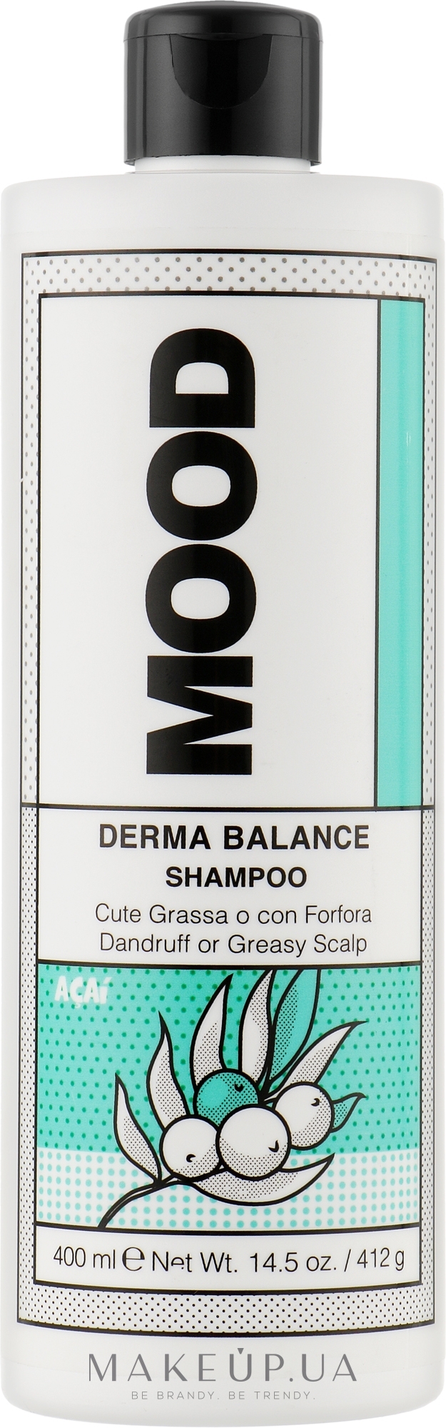 Шампунь для жирной кожи головы и против перхоти - Mood Derma Cleansing Shampoo — фото 400ml