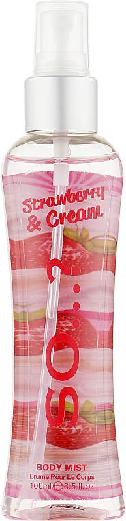 Спрей для тіла - So…? Strawberry & Cream Body Mist — фото N1