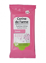 Серветки для інтимної гігієни, 10 шт. - Corine De Farme Intimate Soft Wipes — фото N1