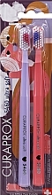 Парфумерія, косметика Набір зубних щіток "Duo Love 2022", 2 шт., фіолетова + рожева - Curaprox Ultra Soft CS 5460