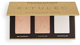 Набір - Makeup Revolution Kitulec #GlowKitulca Highlighter Palette (2xhigh/palette/7.5g) — фото N2