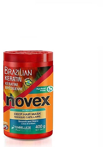 Маска для тусклых волос - Novex Brazilian Keratin Hair Mask 