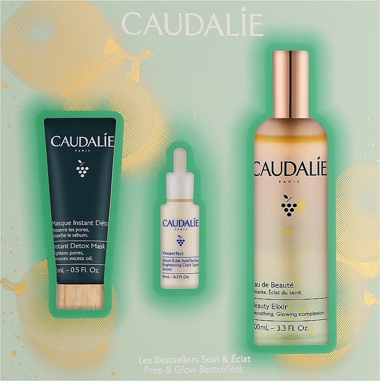 Набор - Caudalie (elixir/100ml + f/mask/15ml + f/ser/10ml) — фото N1