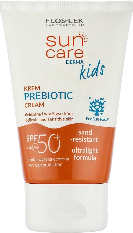 Детский солнцезащитный крем - Floslek Sun Care Derma Kids Prebiotic Cream SPF 50 — фото N1