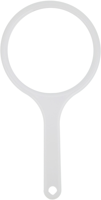 Дзеркало в рамі з ручкою 28,5х14,5 см, біле - Titania — фото N1