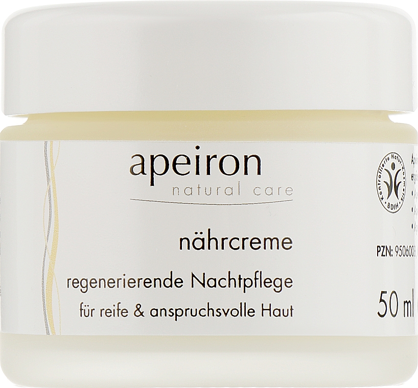 Живильно-відновлювальний нічний крем - Apeiron Nourishing Regenerating Night Cream — фото N1