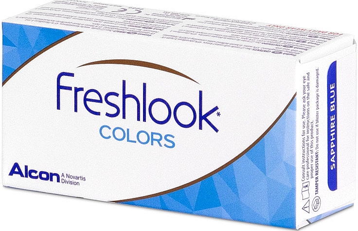 Цветные контактные линзы, 2шт, blue - Alcon FreshLook Colors — фото N1