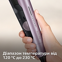 Стайлер для волосся, світло-рожевий металік - Philips Straightener Series 5000 BHS530/00 — фото N8