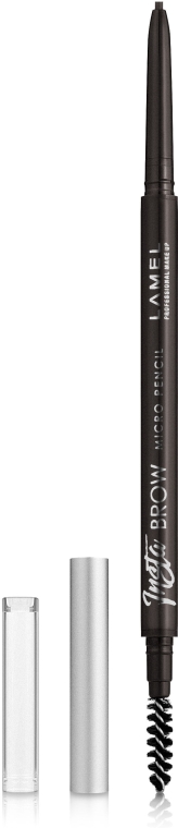 Карандаш для бровей со щеточкой - LAMEL Make Up Insta Micro Brow Pencil