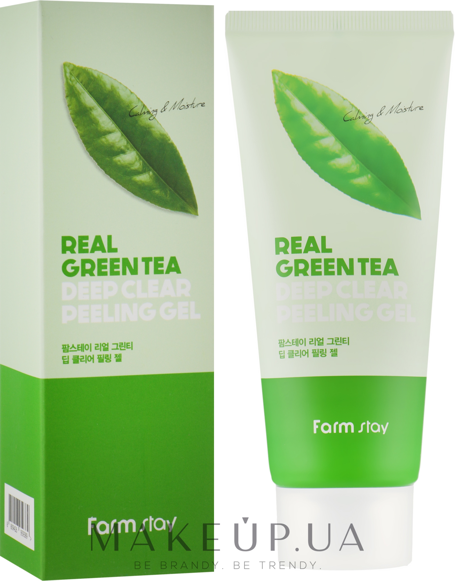 Глибоко очищувальний пілінг-гель для обличчя - FarmStay Green Tea Deep Clear Peeling Gel — фото 100ml