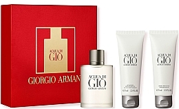 Духи, Парфюмерия, косметика Giorgio Armani Acqua di Gio Pour Homme - Набор (edt/50ml + sh/gel/75ml + af/sh/balm/75ml)