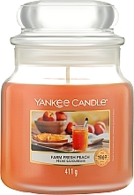 Духи, Парфюмерия, косметика Ароматическая свеча в банке - Yankee Candle Farm Fresh Peach