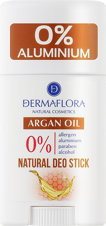 Дезодорант-стик "Аргановое масло" - Dermaflora Natural Deo Stick Argan Oil — фото N1