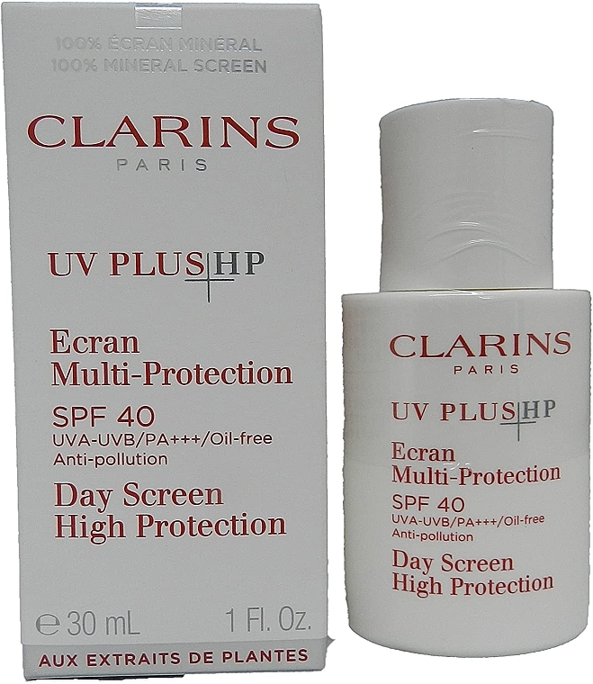 Захисний флюїд-екран для обличчя - Clarins UV Plus Anti-Pollution Sunscreen Multi-Protection Broad Spectrum SPF 50 — фото N1