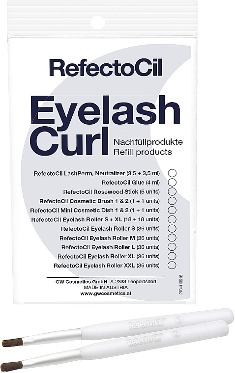 Комплект щіточок для вій - RefectoCil Eyelash Curl Refill Cosmetic Brush — фото N1
