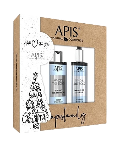 Набор - APIS Professional Who's The Boss Gift Set (h/cr/300ml + sh/gel/300ml) — фото N1