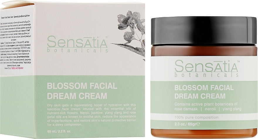 Поживний крем для обличчя «Цвітіння» - Sensatia Botanicals Blossom Facial Dream Cream  — фото N2