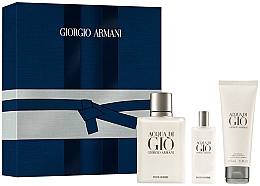 Парфумерія, косметика Giorgio Armani Acqua Di Gio Pour Homme - Набір (edt/100ml + edt/15ml + sh/gel/75ml)