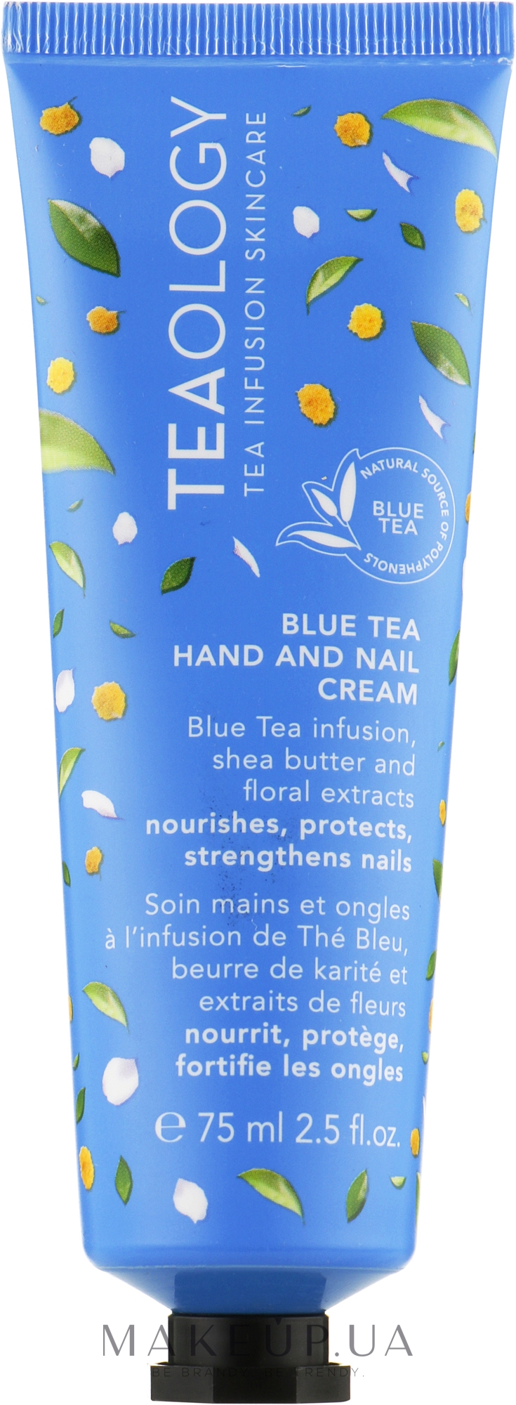 Крем для рук і нігтів з блакитним чаєм - Teaology Blue Tea Hand & Nail Cream — фото 75ml