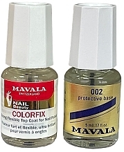 ПОДАРОК! Набор - Mavala Double Action Treatment Base + Mavala Colorfix (base/5ml + car/5ml) — фото N1