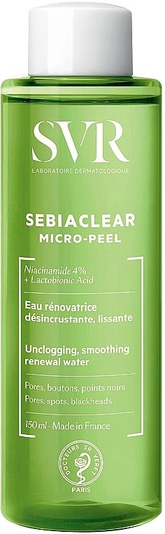 Очищувальна і розгладжувальна відновлювальна вода - SVR Sebiaclear Micro Peel