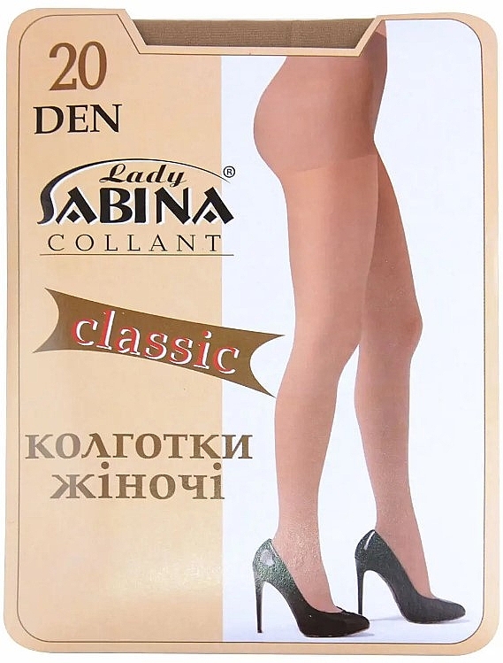 Колготы женские "Classic" 20 Den, mocco - Lady Sabina — фото N2