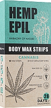 Духи, Парфюмерия, косметика Восковые полоски для тела - Hemp Epil Body Wax Strips