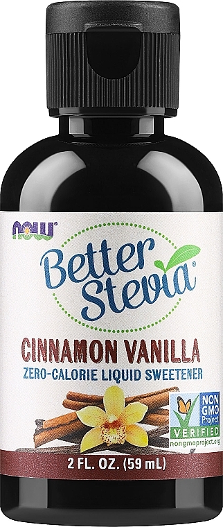 Питна стевія "Кориця та ваніль" - Now Real Food Better Stevia Cinnamon Vanilla — фото N1