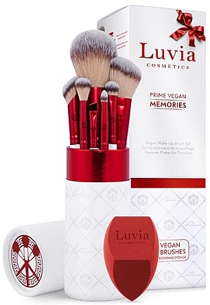 Набір пензлів для макіяжу, 8 шт. - Luvia Cosmetics Prime Vegan Memories Set — фото N1