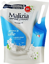 Жидкое мыло "Молочный крем" - Malizia Liquid Soap Crema Di Latte (дой-пак) — фото N1