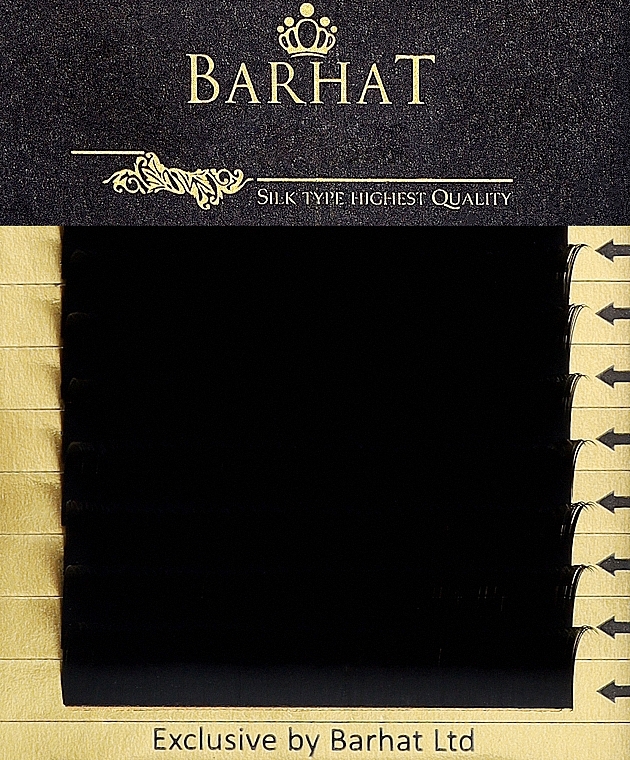 Накладні вії B 0,07 мм (13 мм), 8 ліній - Barhat Lashes — фото N1