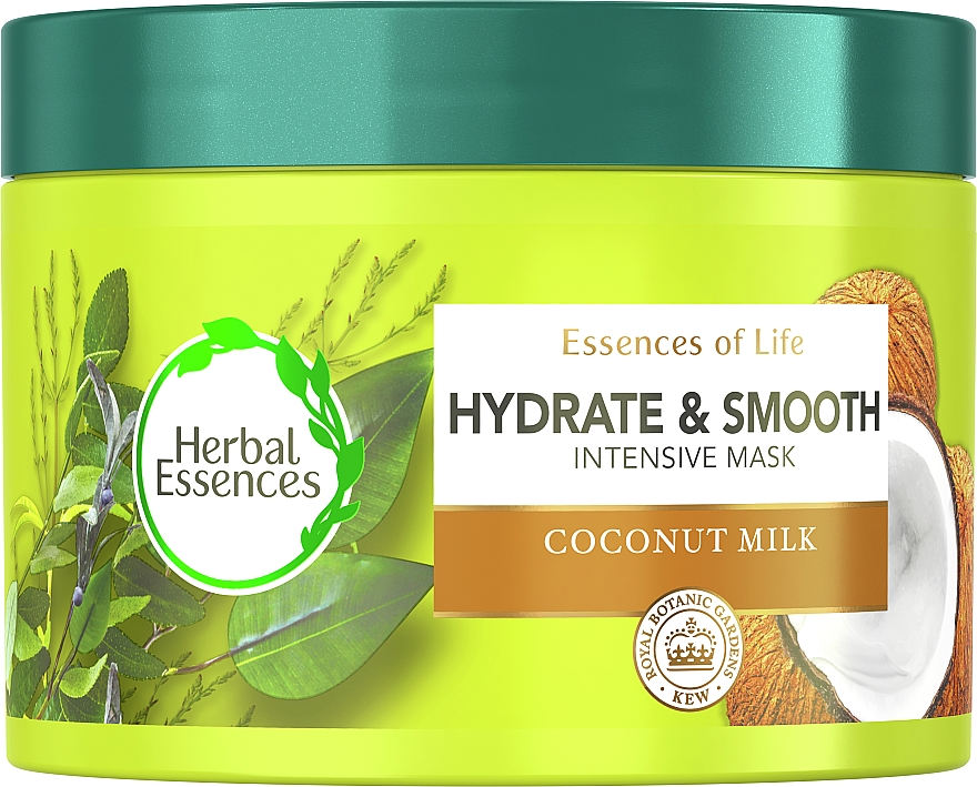 Маска для волосся "Зволоження" - Herbal Essences Hydrate & Smooth Coconut Milk Intensive Hair Mask