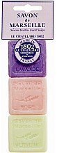 Духи, Парфюмерия, косметика Набор - Le Chatelard 1802 Lavander, Rose, Verveine (soap/30g + soap/30g + soap/30g)