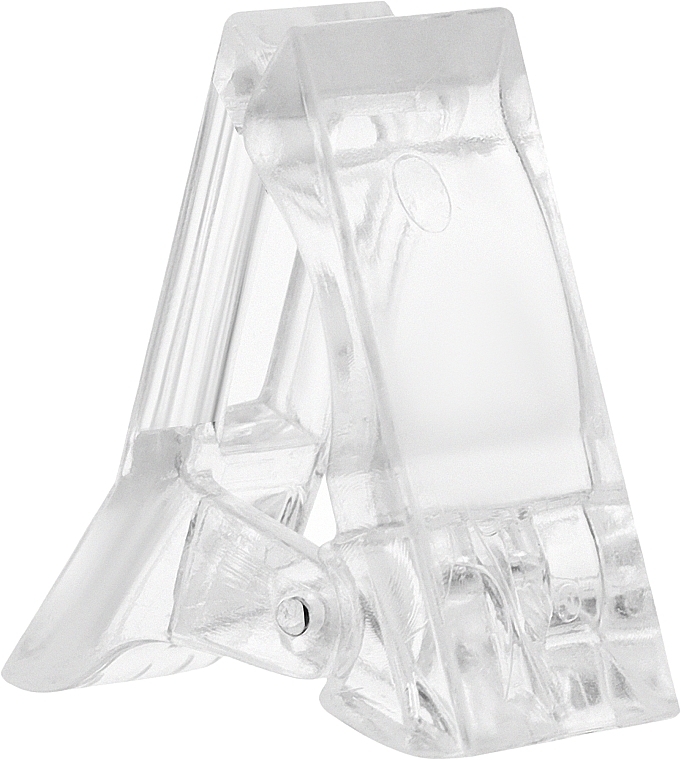 Зажим для наращивания ногтей пластиковый, прозрачный - Tufi Profi Premium — фото N1