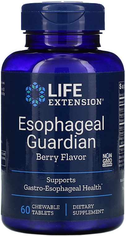 Харчова добавка "Захист стравоходу" - Life Extension Esophageal Guardian Berry Flavor — фото N1