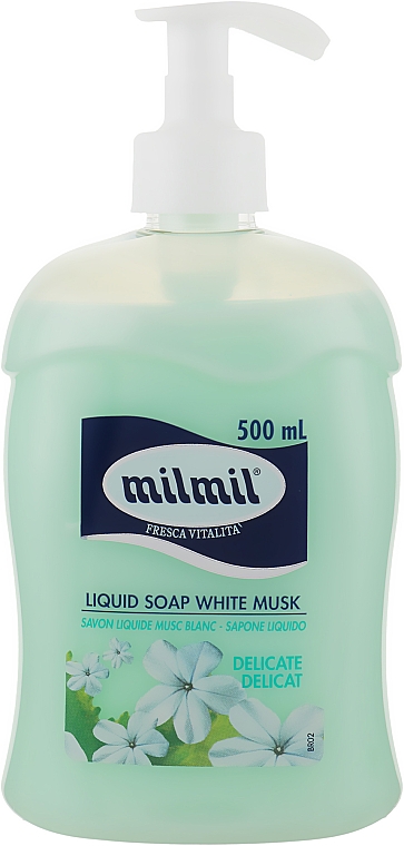Жидкое мыло "Белый мускус" с дозатором - Mil Mil — фото N1