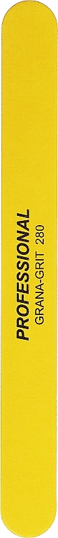 Пилочка для нігтів, жовта - Kiepe Professional Grana-Grit 280 — фото N1