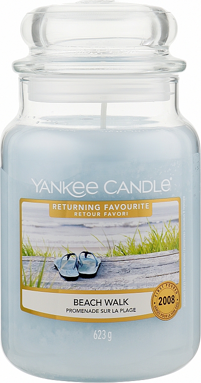 Ароматична свічка "Пляжна прогулянка" у банці - Yankee Candle Beach Walk Scented Candle Large Jar — фото N1