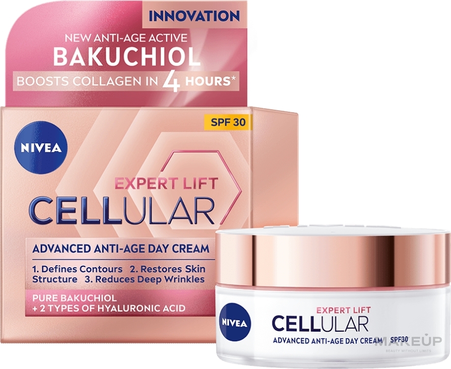 Дневной крем для лица - NIVEA Cellular Expert Lift Advanced Anti-Age Day Cream SPF 30 — фото 50ml