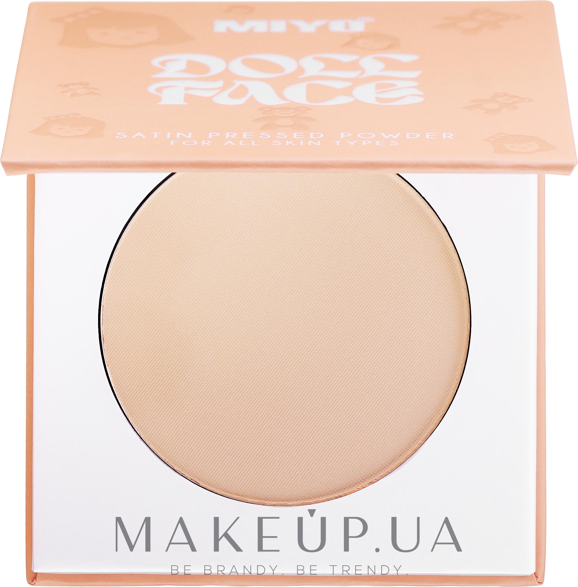 Атласная пудра для лица - Miyo Doll Face Satin Pressed Powder — фото 02 - Princess