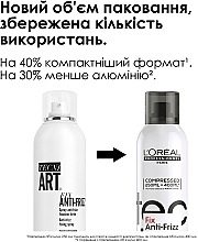 Лак для волос сильной фиксации с антистатическим эффектом - L'Oreal Professionnel Tecni.Art Fix Anti-Frizz Force 4 — фото N3