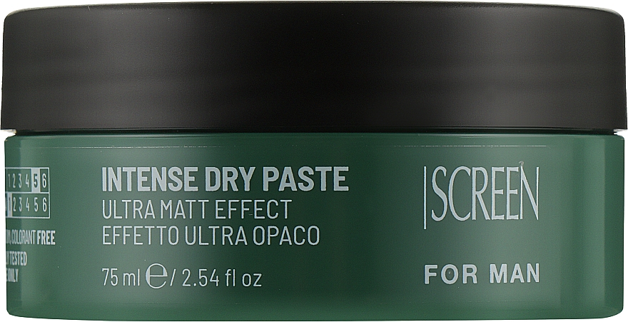 Моделирующая глина для волос с матовым эффектом сильной фиксации - Screen For Man Intense Dry Paste — фото N1